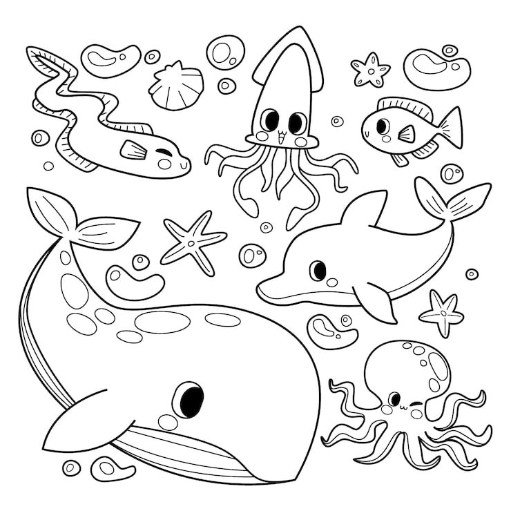 Hand Drawn Kawaii Coloring Book Illustration 23 2149729078