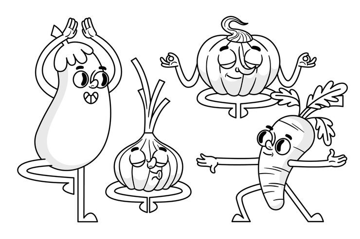 Hand Drawn Retro Cartoon Coloring Illustration 52683 160740