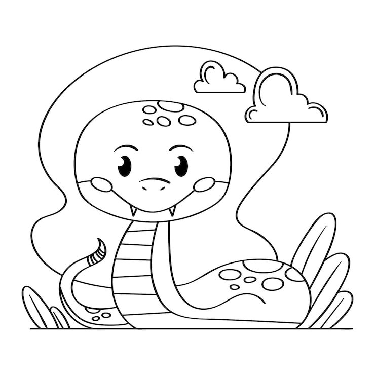 Hand Drawn Snake Outline Illustration 23 2149309136