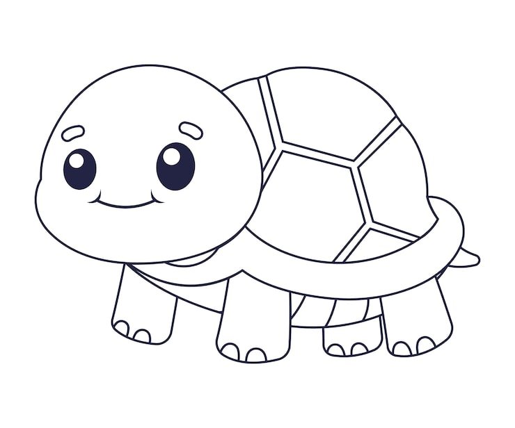 Hand Drawn Turtle Outline Illustration 23 2149260148