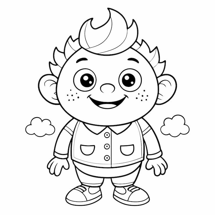 Hand Drawn Vector Illustration Coloring Book Kids 662525 1556