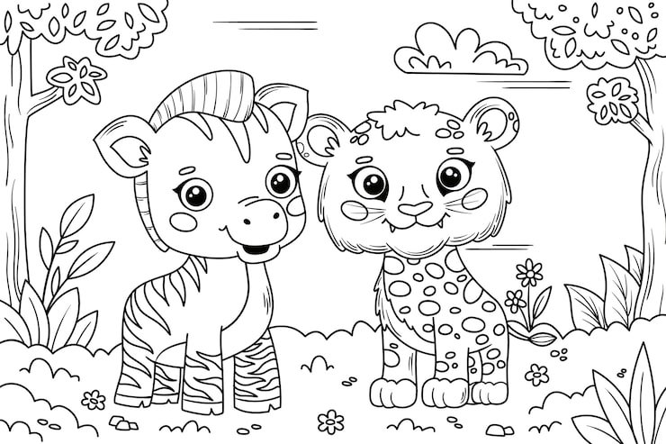 Hand Drawn Zoo Animals Illustration 23 2151199718