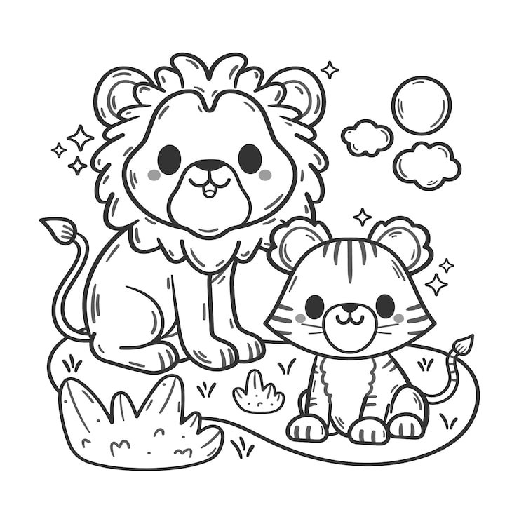 Hand Drawn Zoo Animals Illustration 23 2151218046