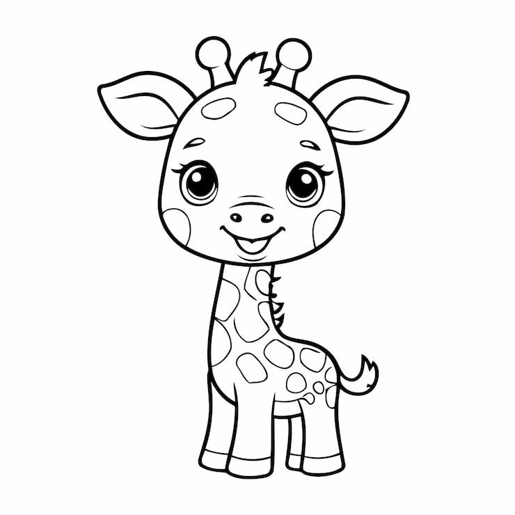 Joyful Giraffe Hand Drawn Kids Pages 925324 5776