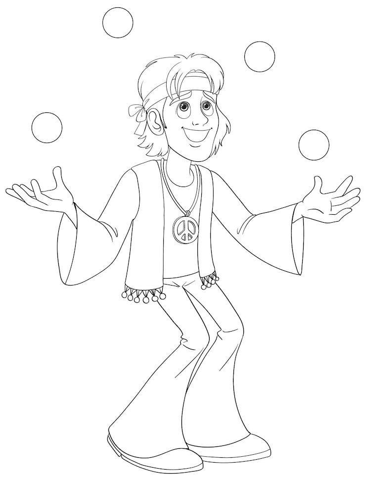 Juggling Hippie Peaceful Bliss 1308 162274