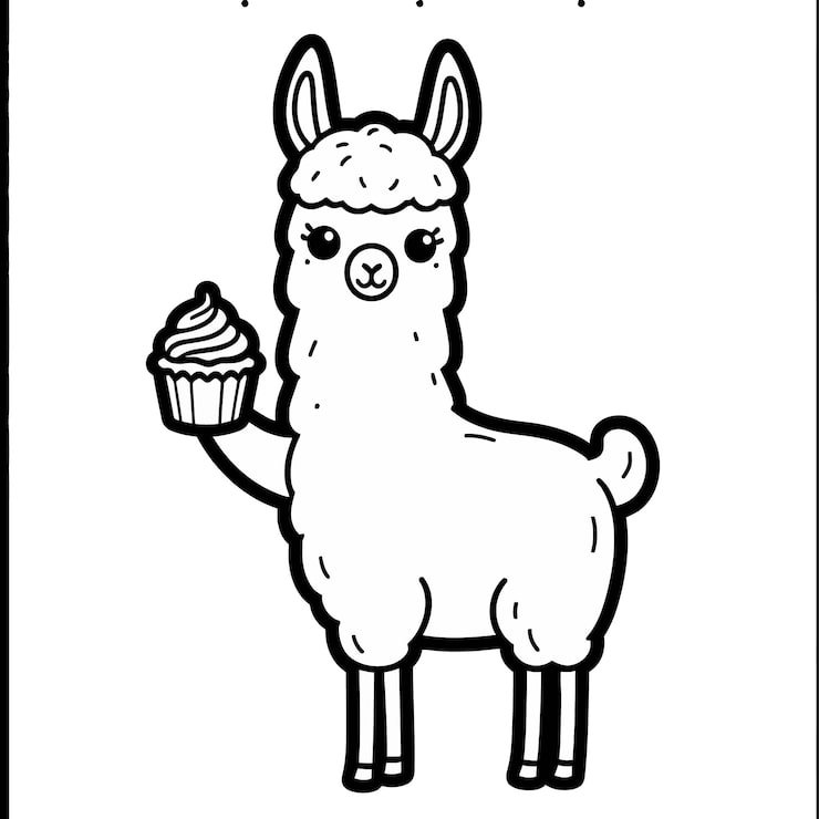 Llama With Cupcake It That Says Llama 1166600 1199
