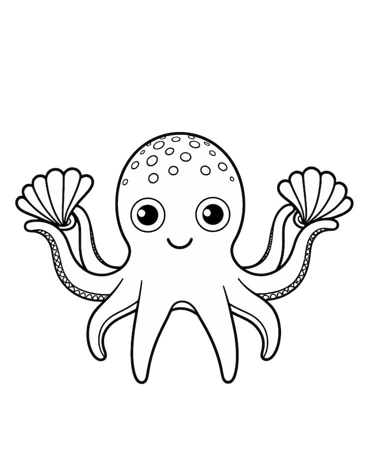 Octopus With White Background That Says Octopus 1166600 910