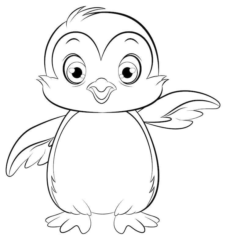 Penguin With Open Wing 1639 52146