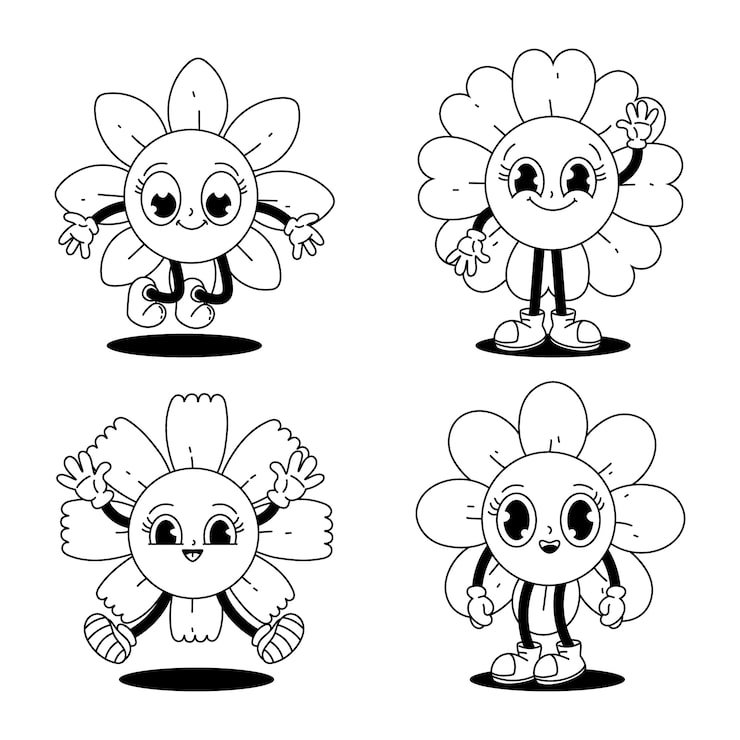 Retro Cartoon Coloring Illustration 23 2151318302