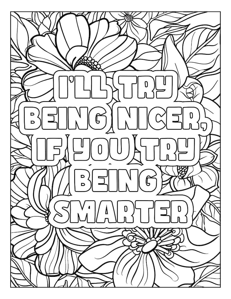 Sarcastic Quotes Coloring Page 588554 10324