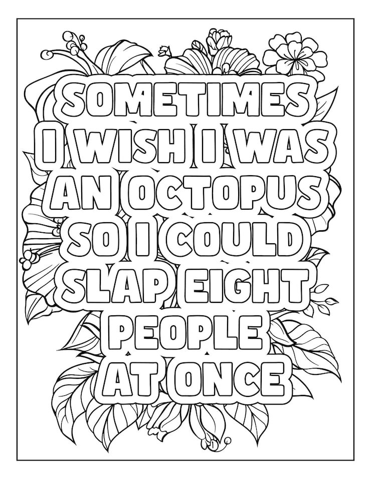 Sarcastic Quotes Coloring Page 588554 10326