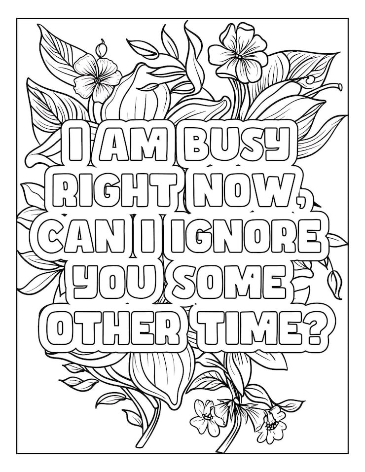 Sarcastic Quotes Coloring Page 588554 10329