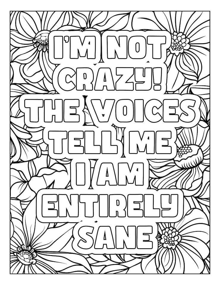 Sarcastic Quotes Coloring Page 588554 10335