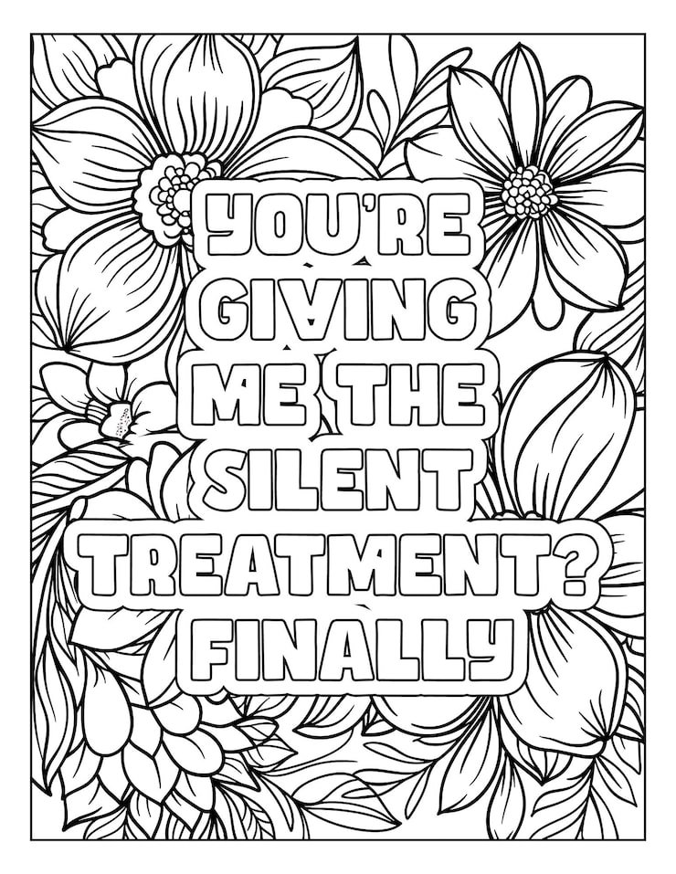 Sarcastic Quotes Coloring Page 588554 10339