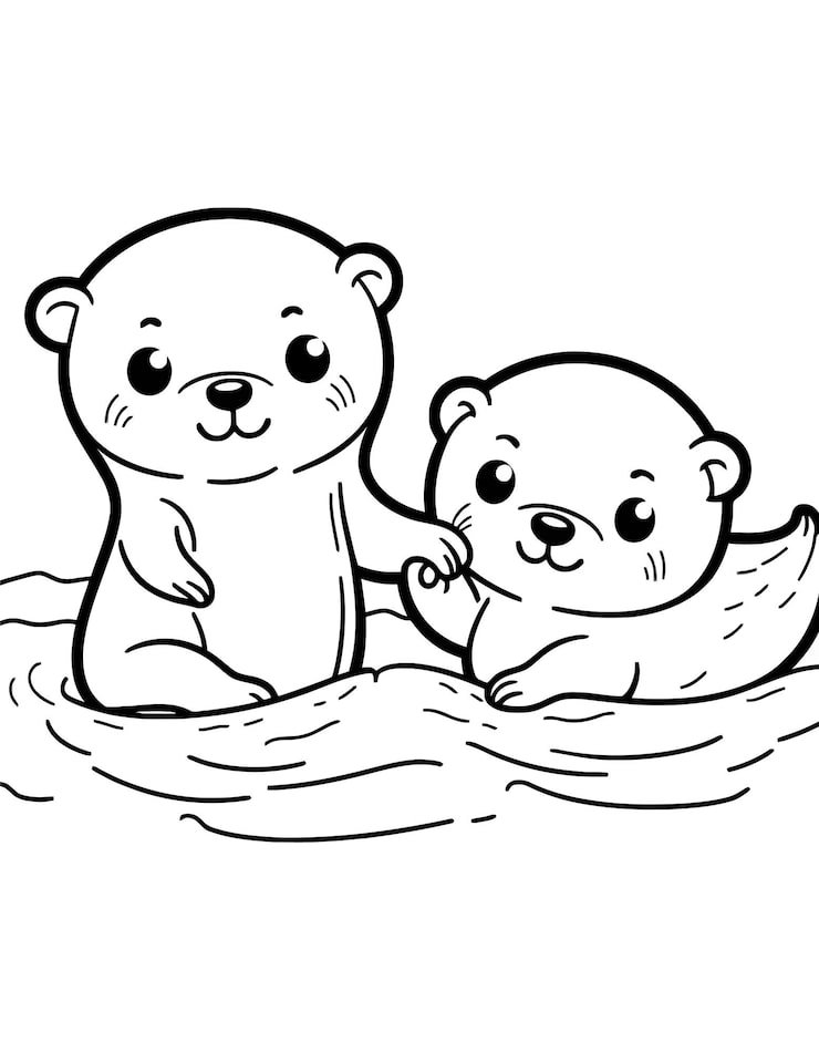 Two Bears Water One Is Holding Paw 1166600 903
