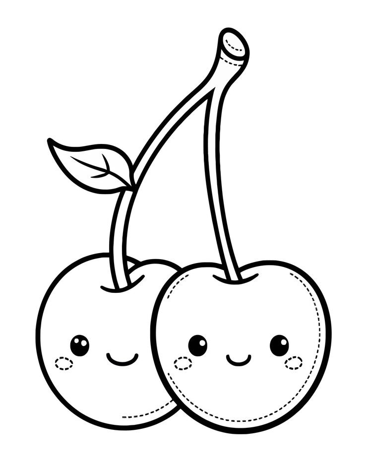 Two Cherries With Leaf Top Them 1166600 979